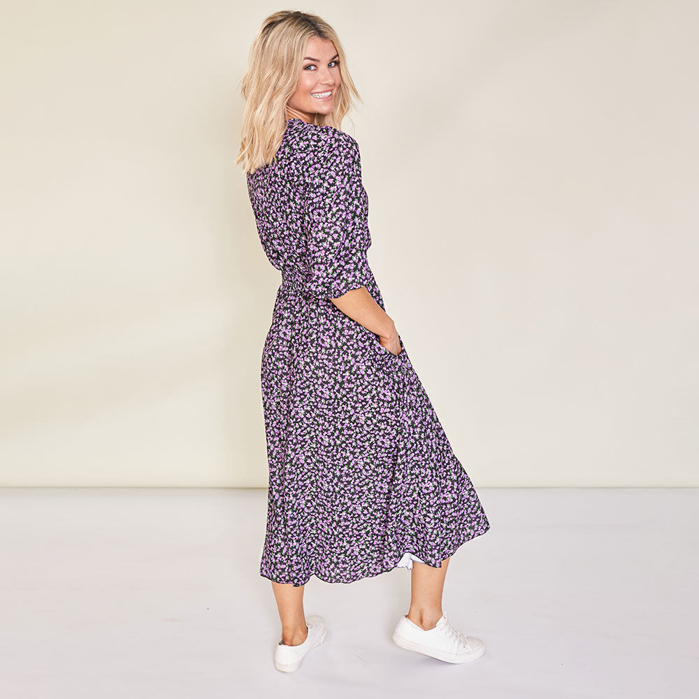 Daisy Dress (Lilac Floral)