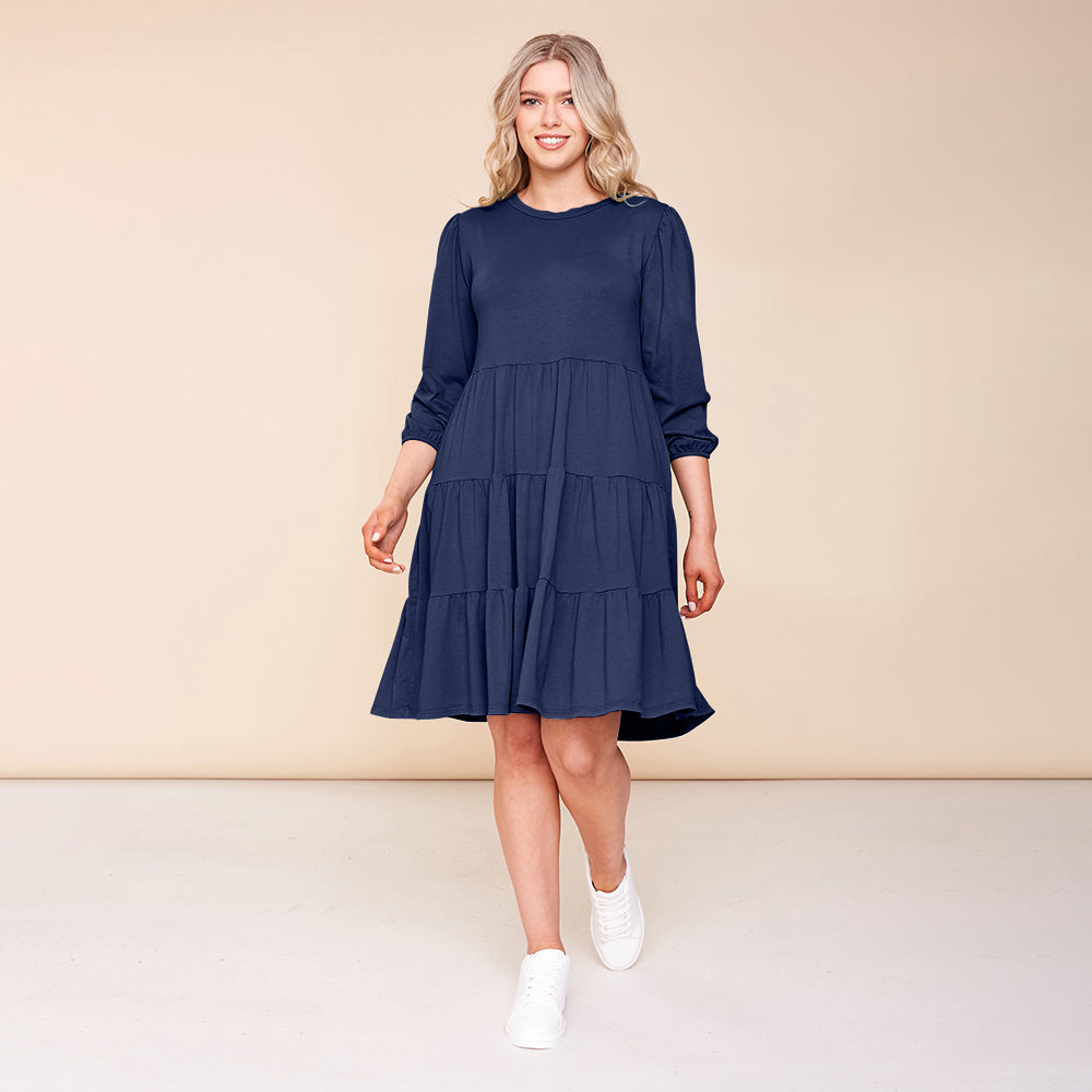 Everly Dress (Navy)