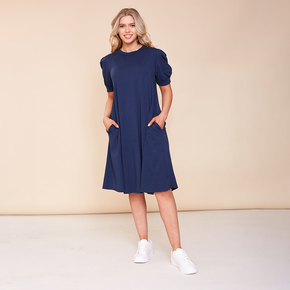 Annie Dress (Navy) - The Casual Company