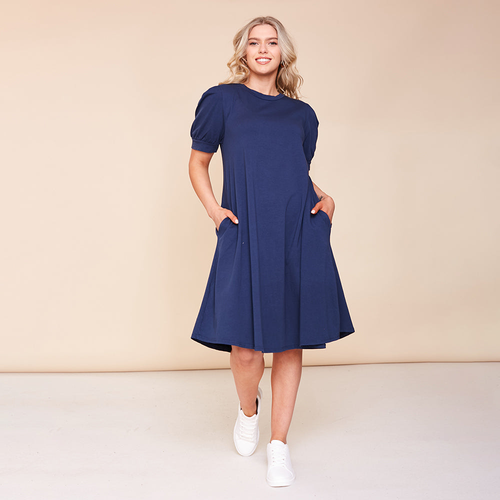 Annie Dress (Navy) - The Casual Company
