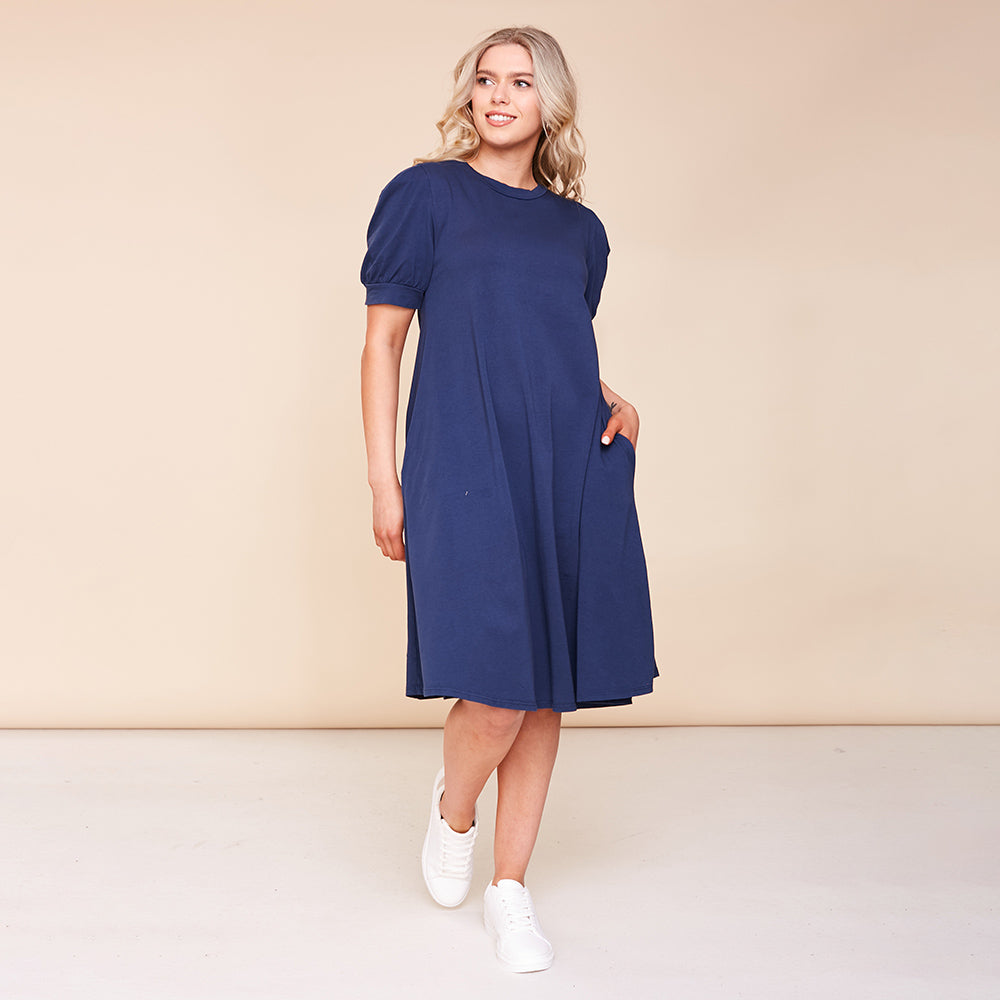 Annie Dress (Navy) - The Casual Company