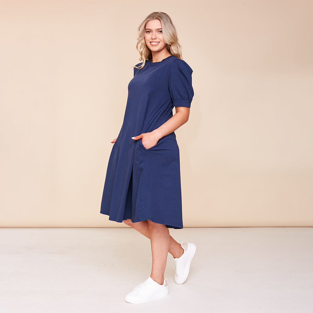 Annie Dress (Navy) - The Casual Company