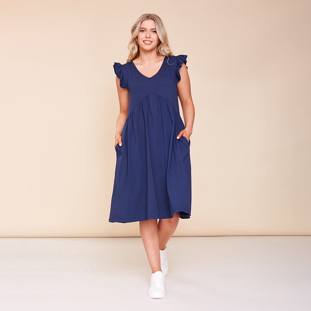 Ivy Dress (Navy)