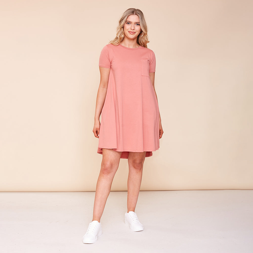 Hudson Dress (Dusty Rose)