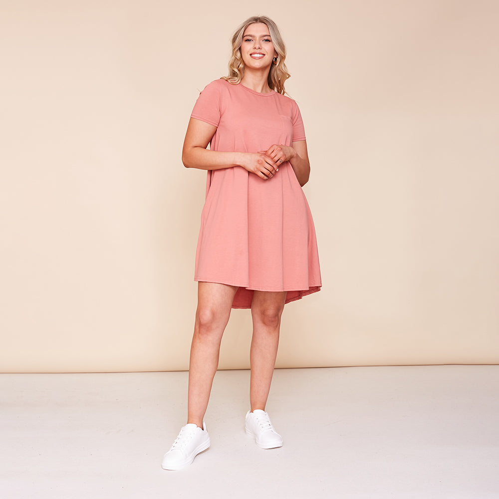 Hudson Dress (Dusty Rose)