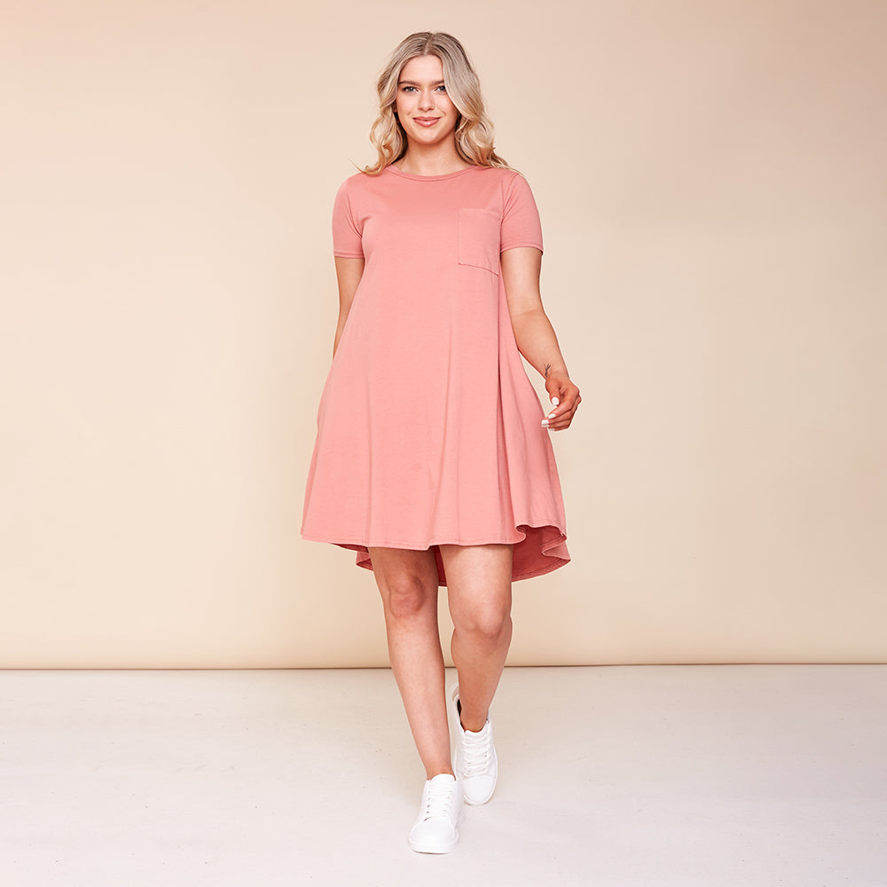 Hudson Dress (Dusty Rose)