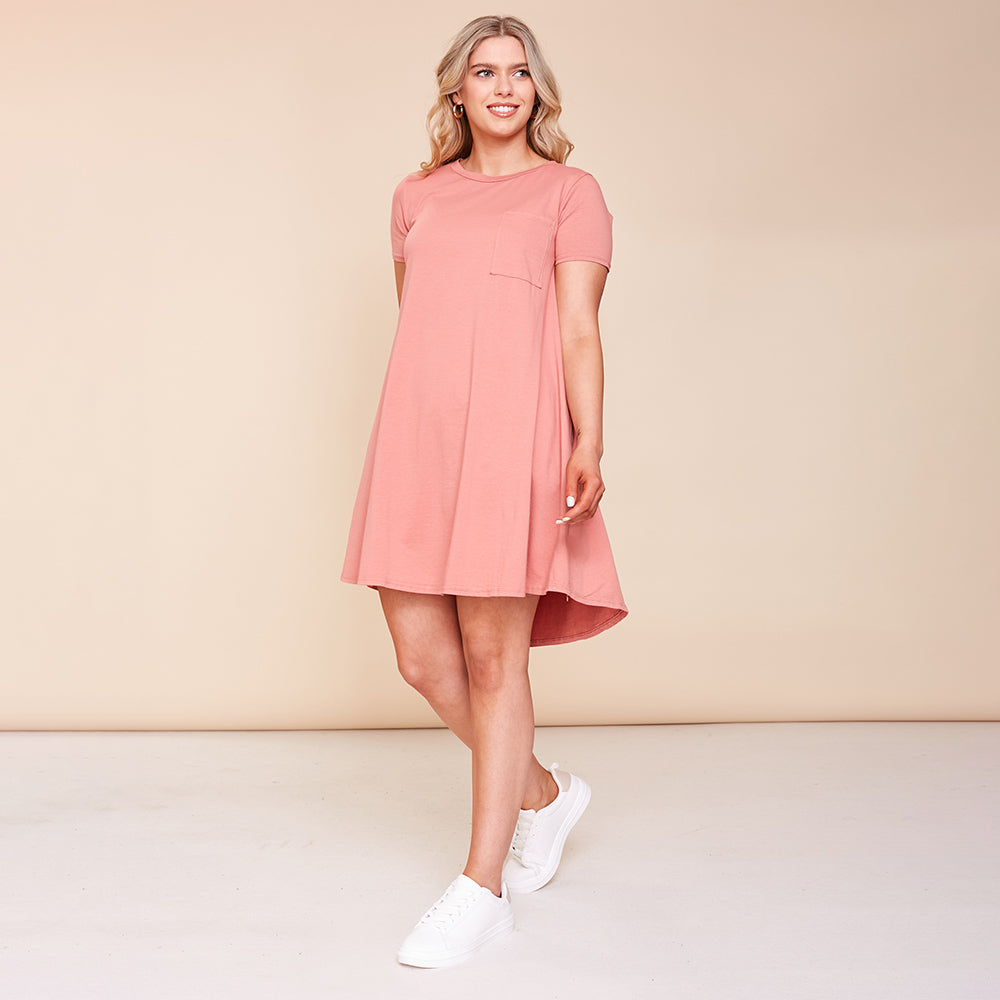 Hudson Dress (Dusty Rose)