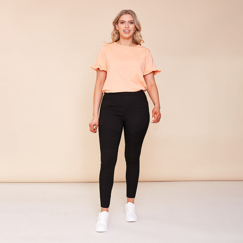 Naomi Top (Peach) - The Casual Company