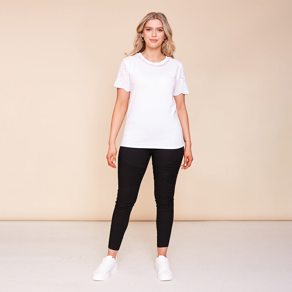 Becca T-Shirt (White) - The Casual Company