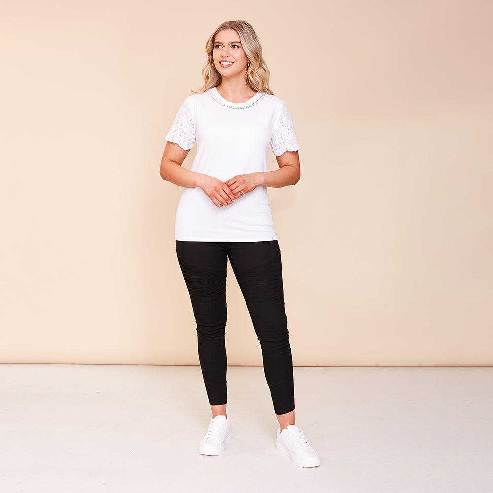 Becca T-Shirt (White) - The Casual Company