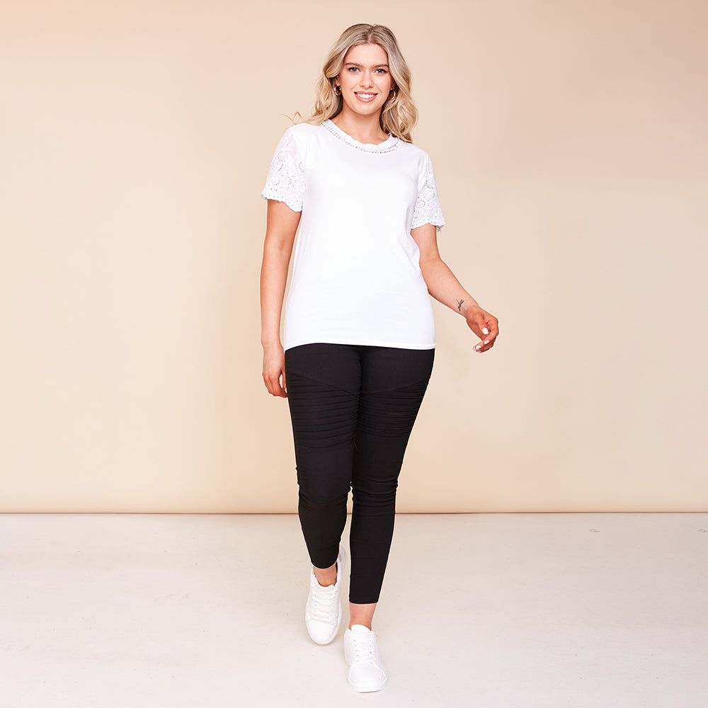 Becca T-Shirt (White) - The Casual Company