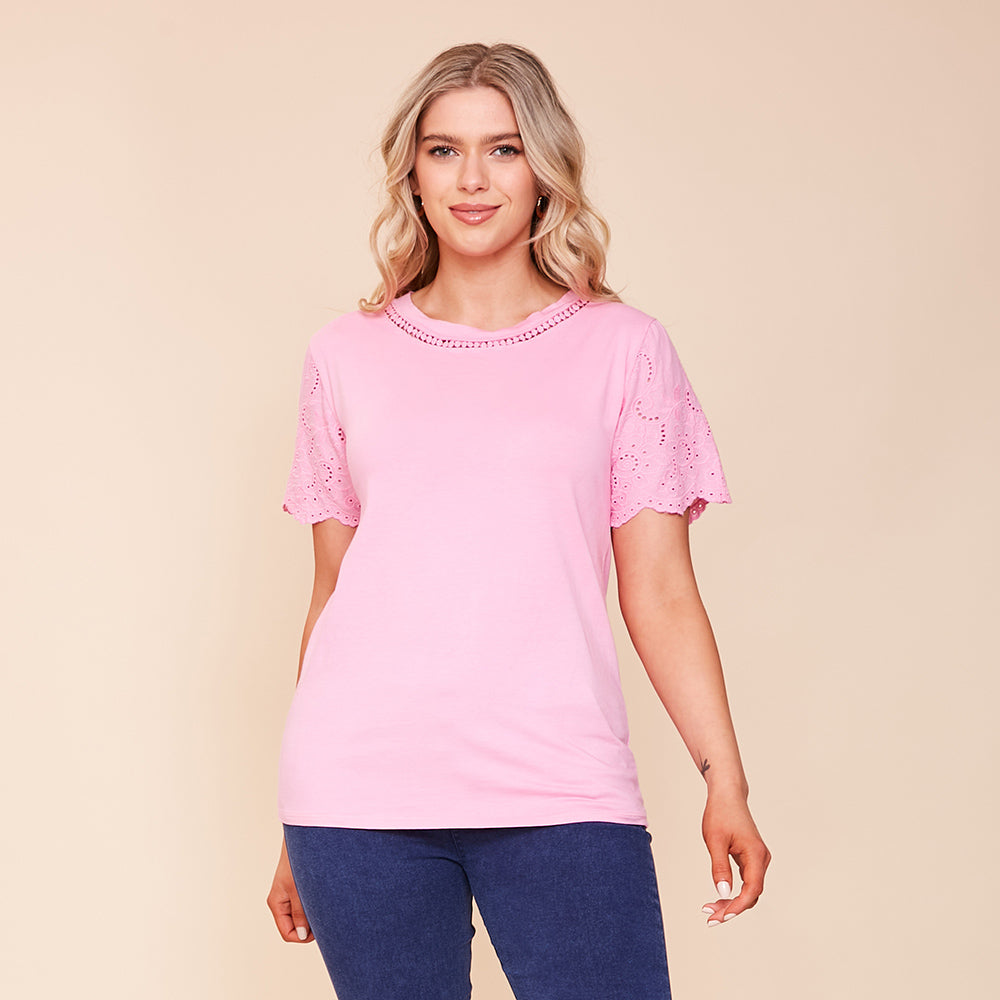Becca T-Shirt (Pink) - The Casual Company