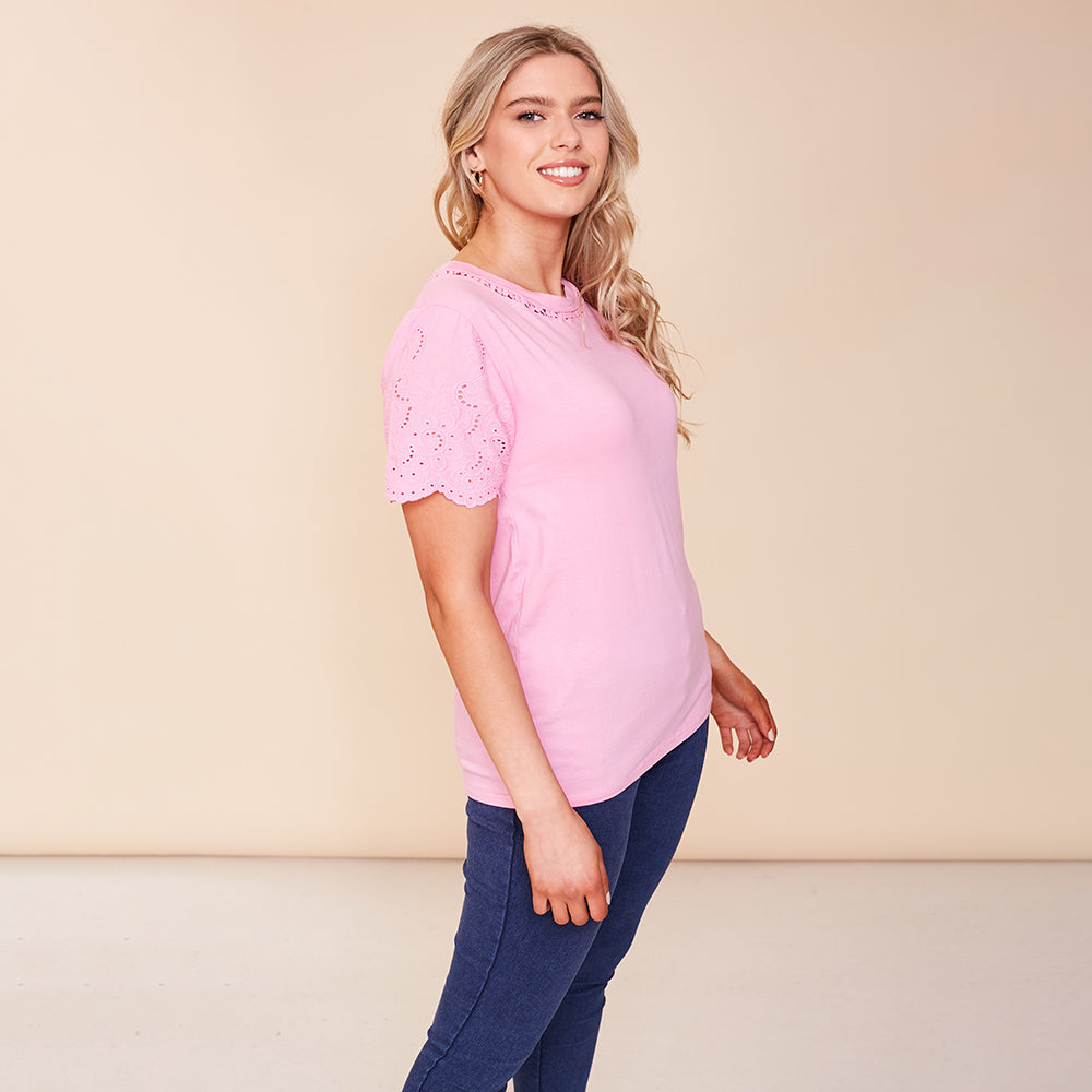 Becca T-Shirt (Pink) - The Casual Company