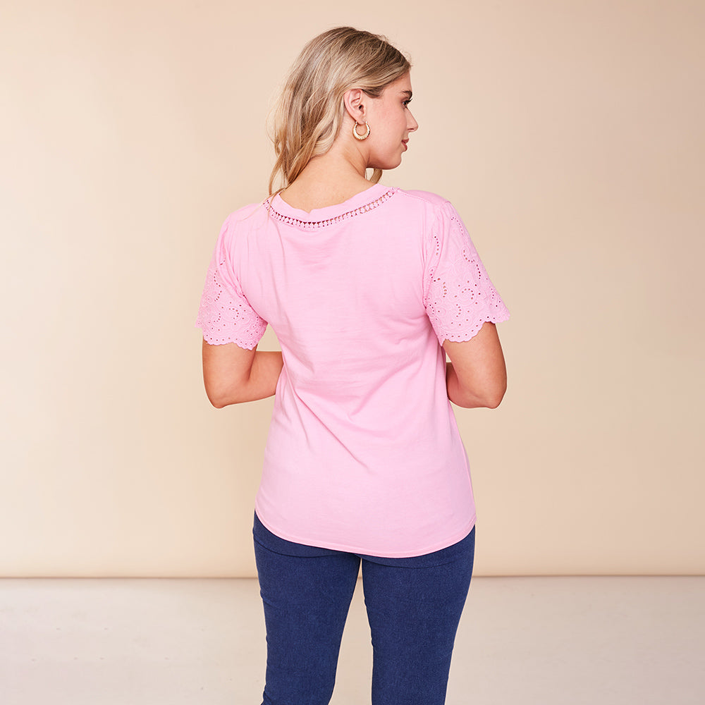 Becca T-Shirt (Pink) - The Casual Company