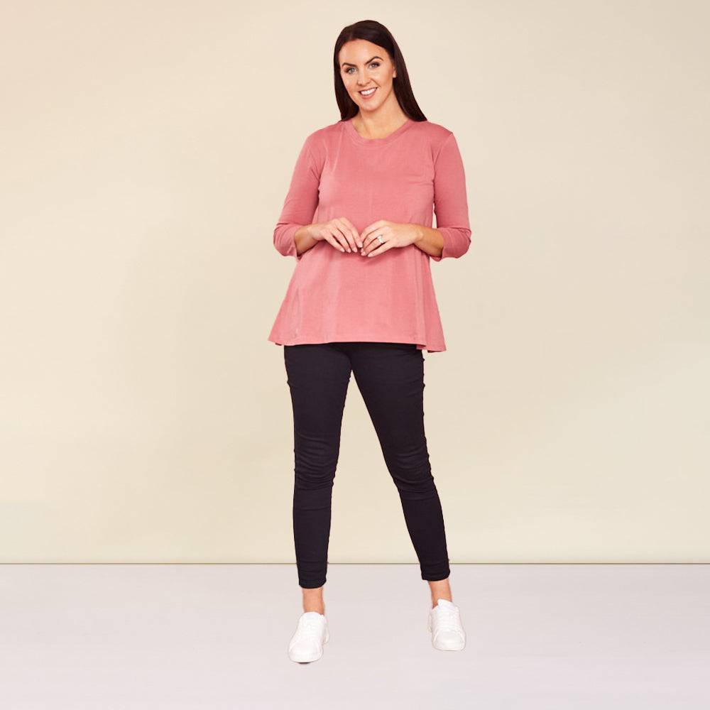 Eden Swing Top (Dusty Pink)