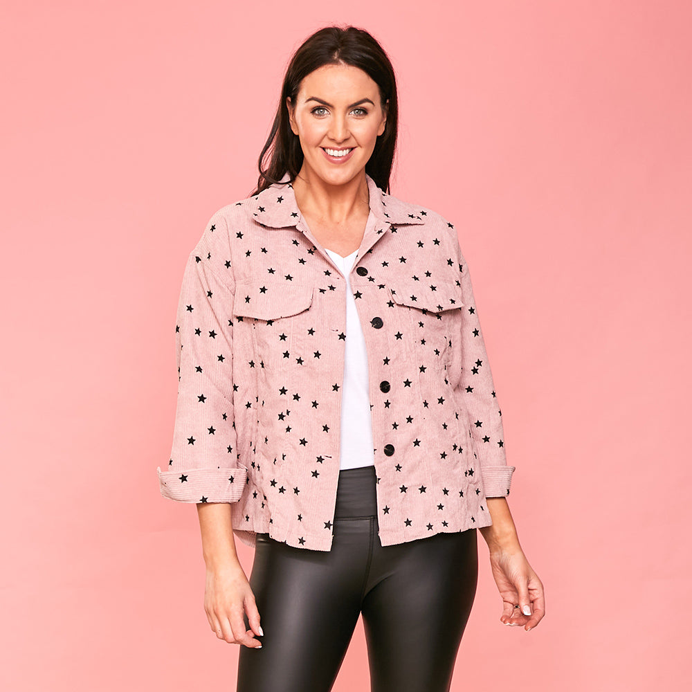 Paige Cord Shaket (Pink)