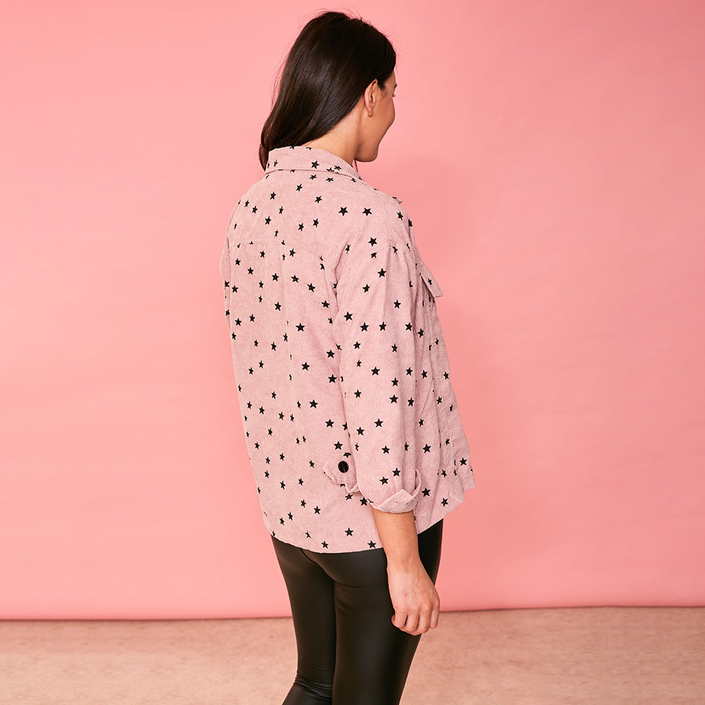 Paige Cord Shaket (Pink)