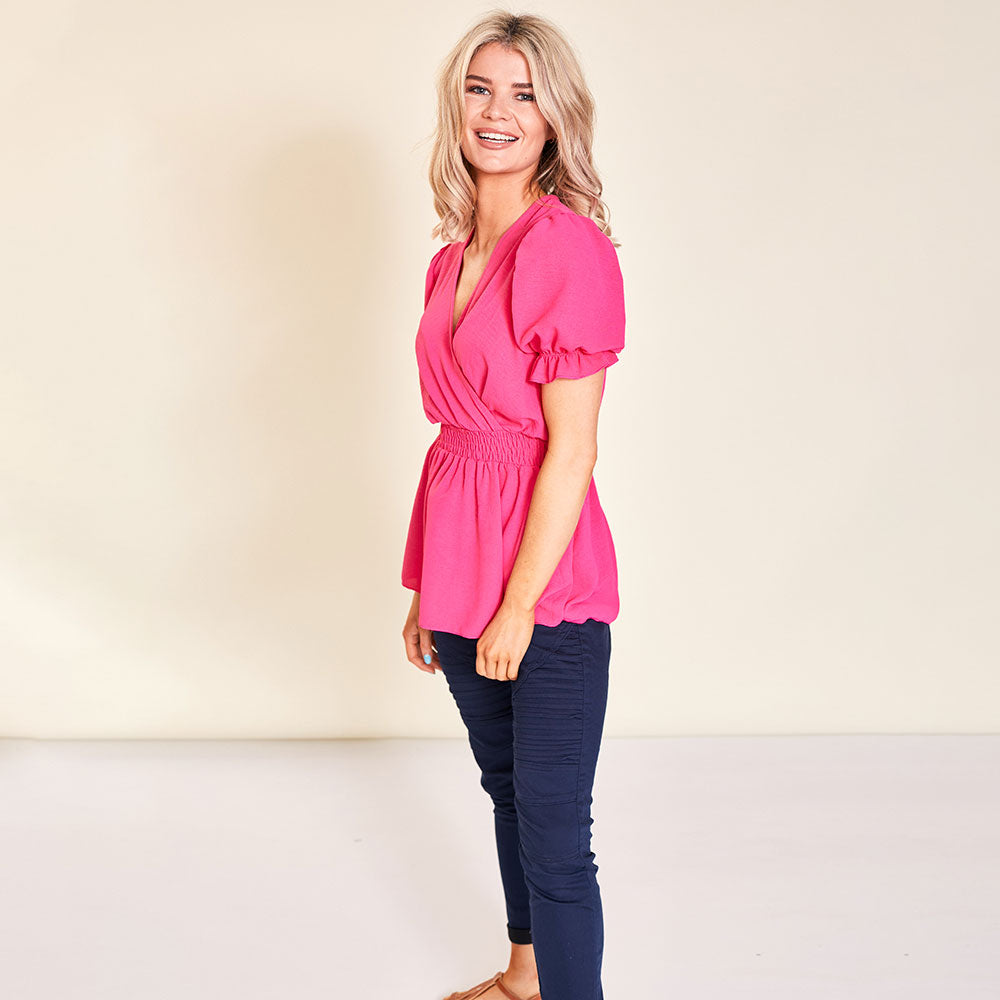 Belle Top (Pink) - The Casual Company