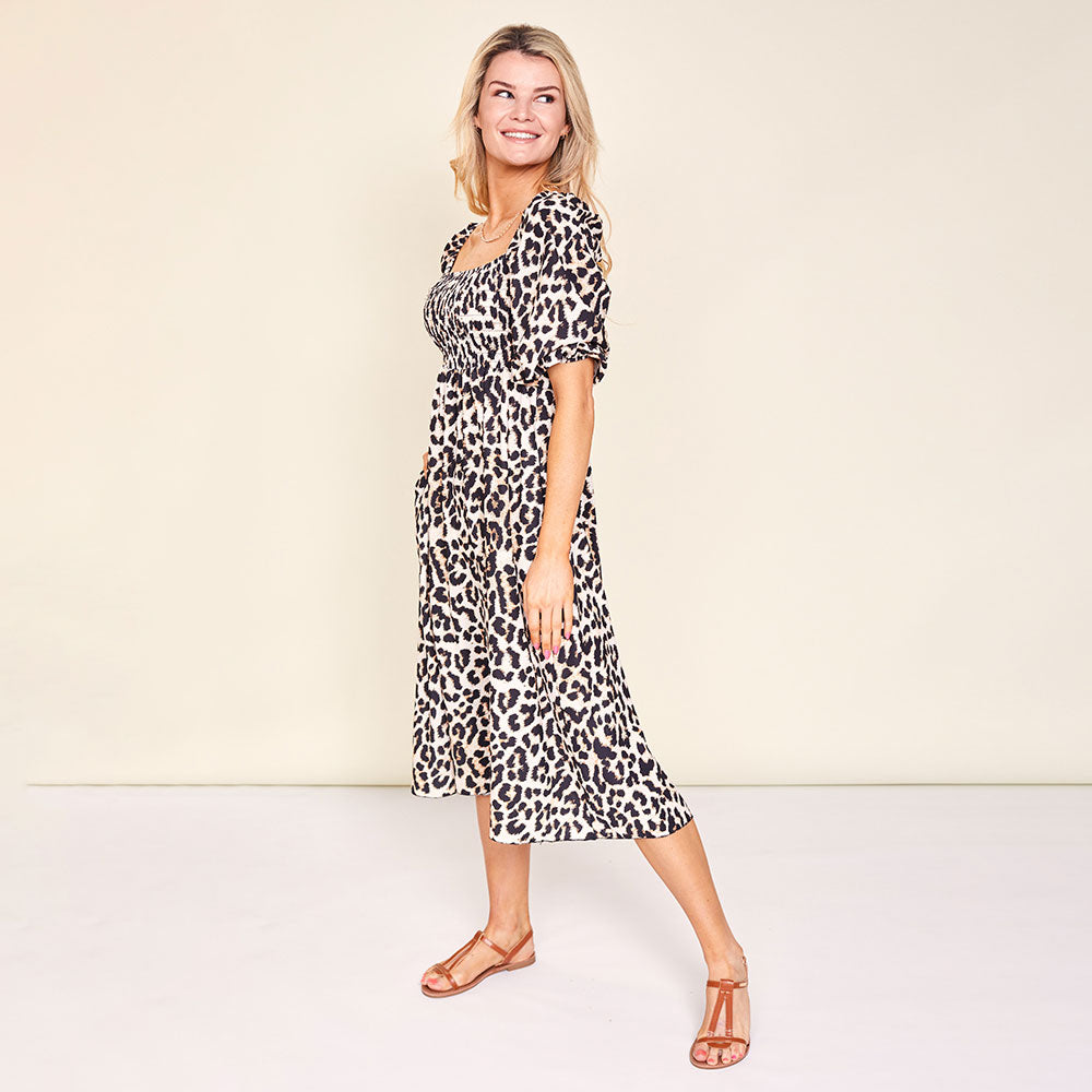 Vella Dress (Leopard)