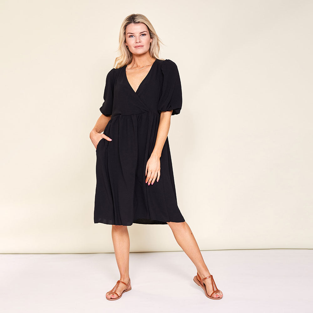Amber Dress (Black) - The Casual Company