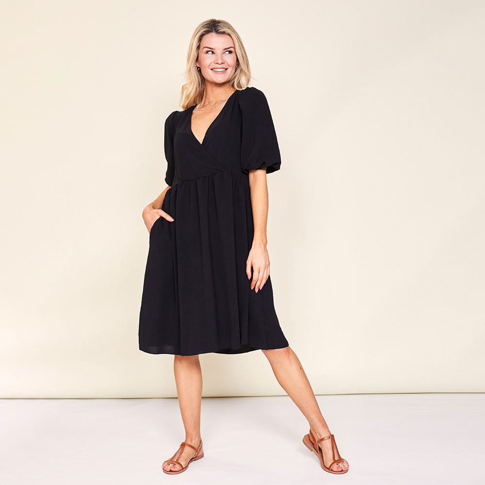 Amber Dress (Black) - The Casual Company