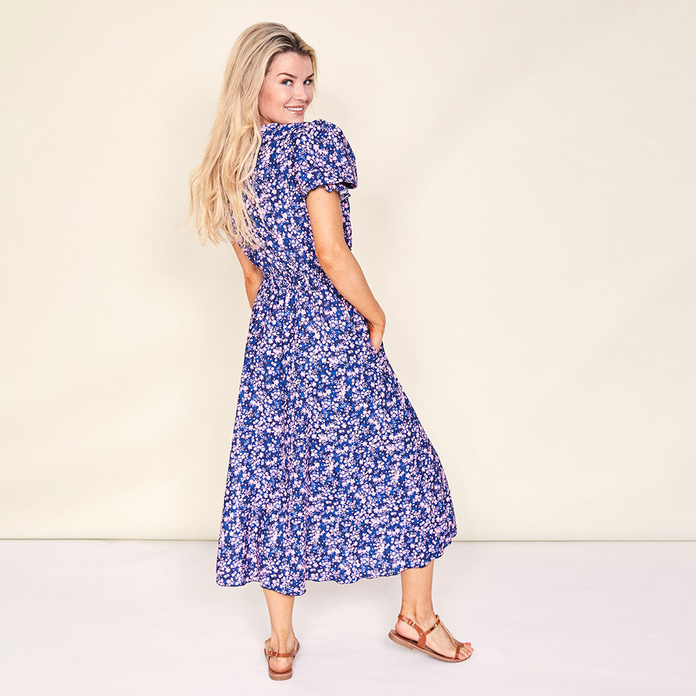 Sasha Dress (Navy Floral)