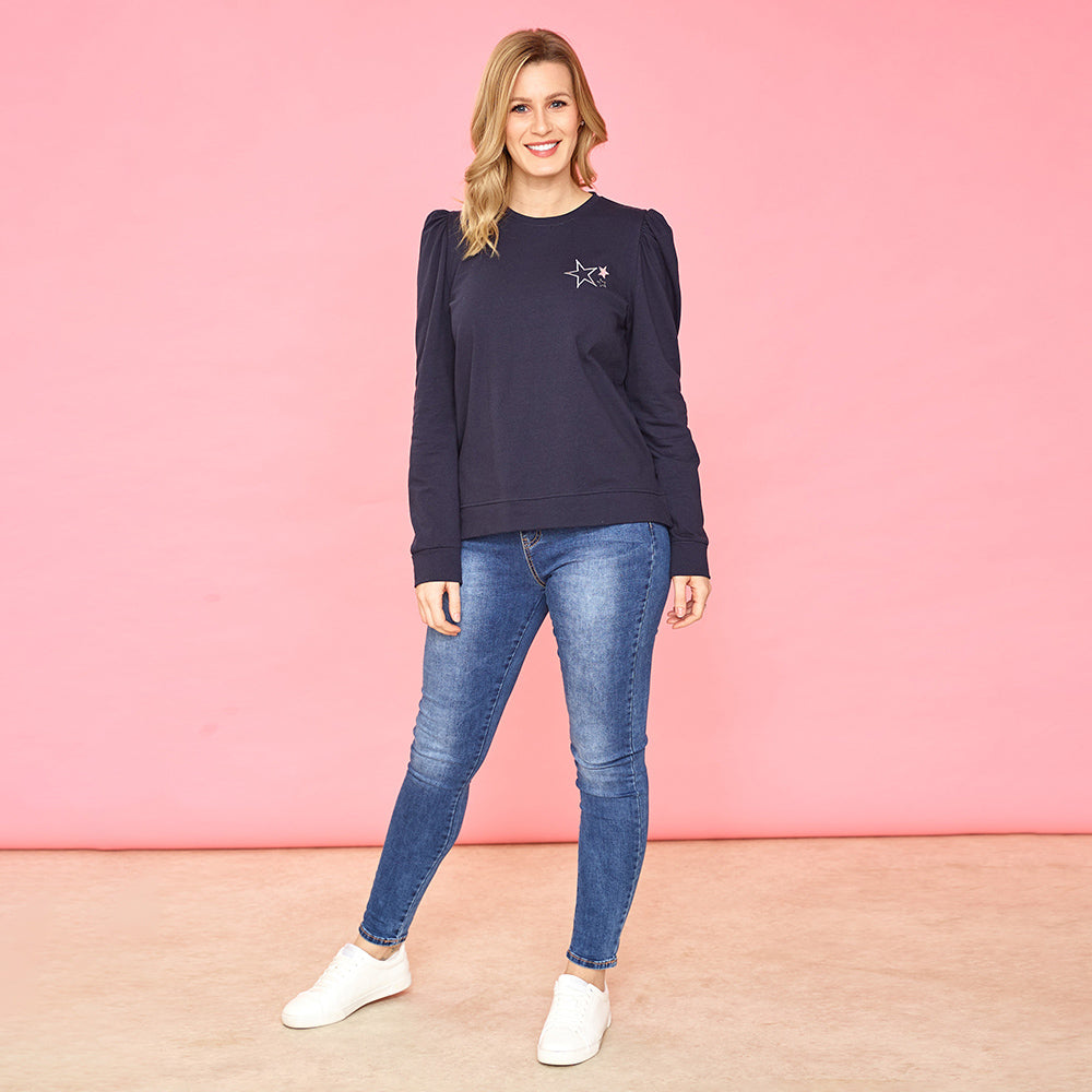 Clara Star Jumper (Navy)