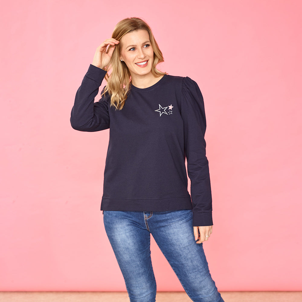Clara Star Jumper (Navy)