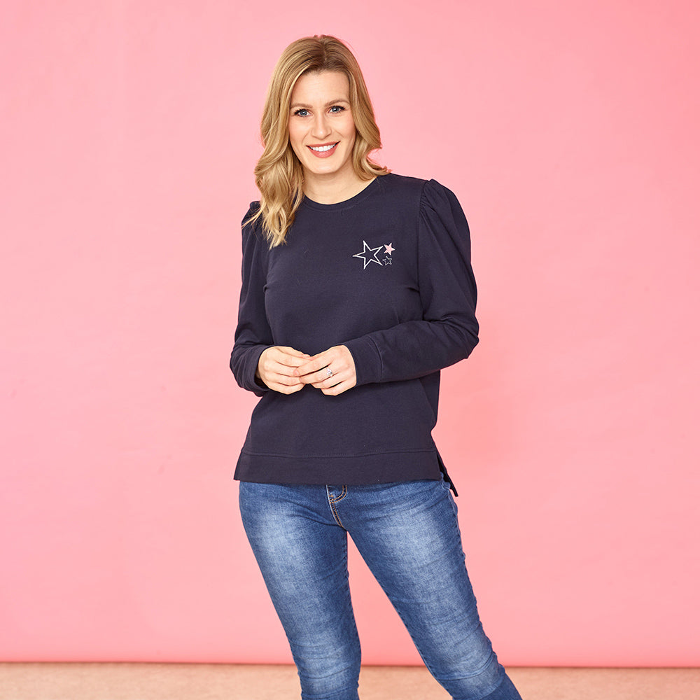Clara Star Jumper (Navy)