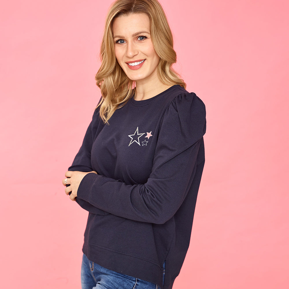 Clara Star Jumper (Navy)