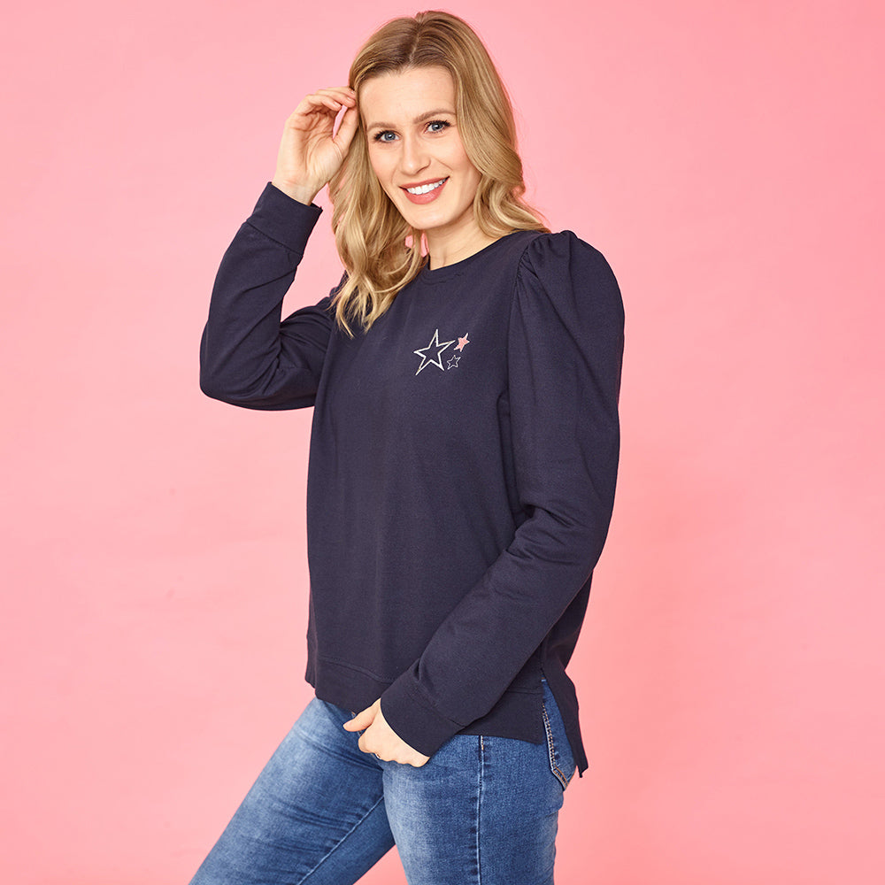 Clara Star Jumper (Navy)