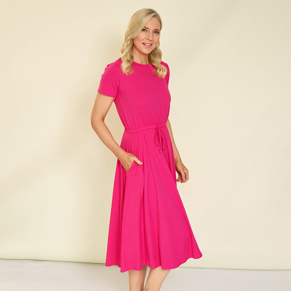 Piper Dress (Fuchsia)