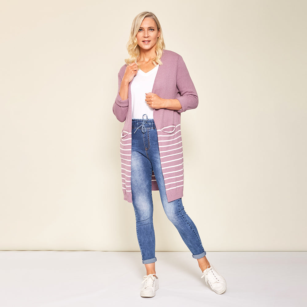 Blaire Cardigan (Lilac) - The Casual Company