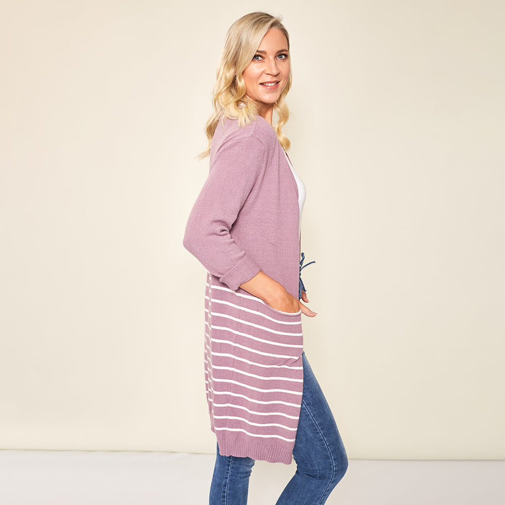 Blaire Cardigan (Lilac) - The Casual Company