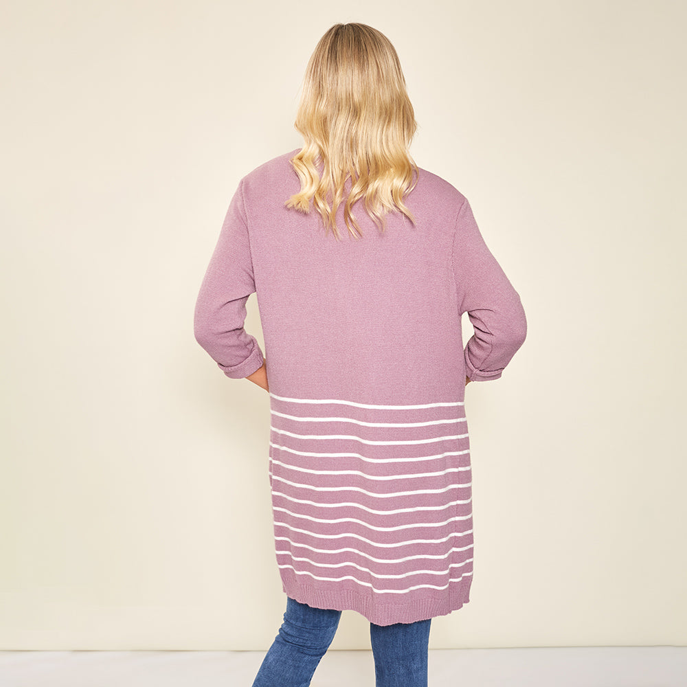Blaire Cardigan (Lilac) - The Casual Company