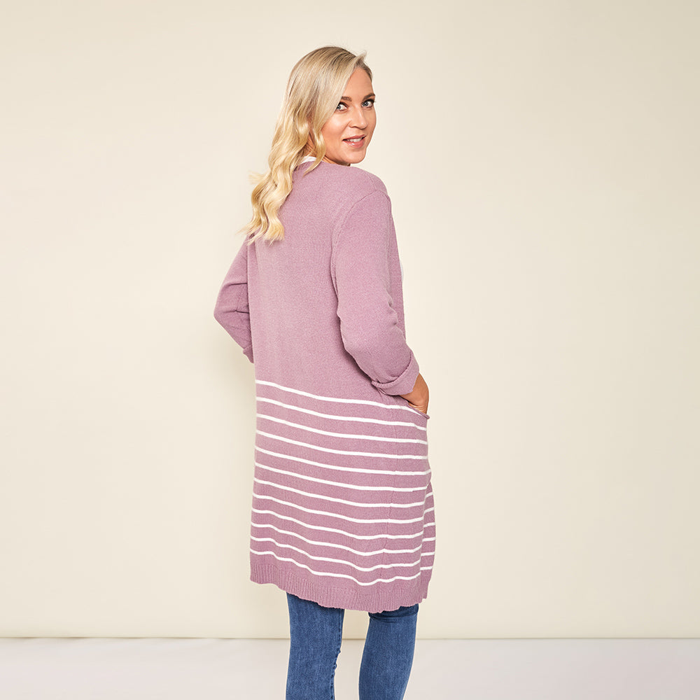 Blaire Cardigan (Lilac) - The Casual Company
