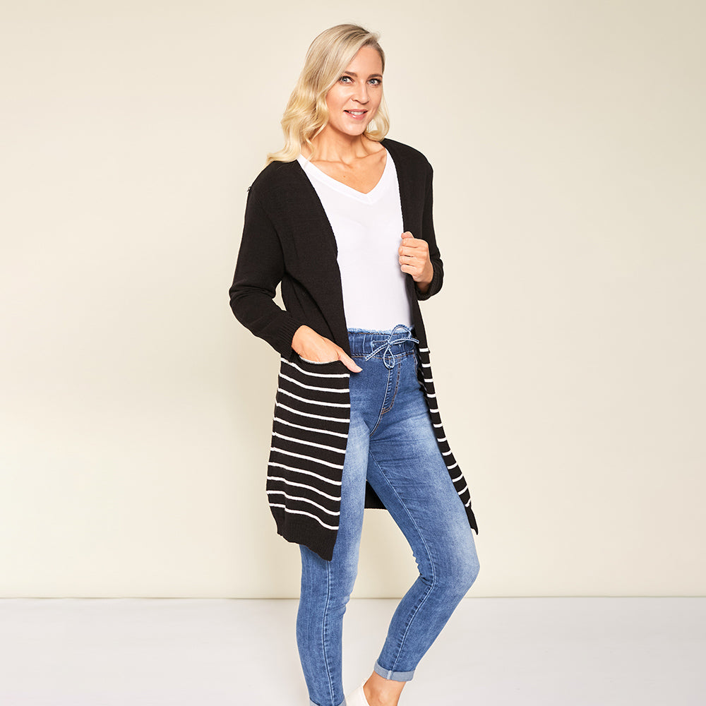Blaire Cardigan (Black) - The Casual Company