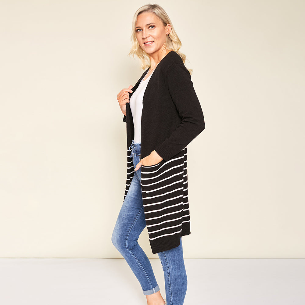 Blaire Cardigan (Black) - The Casual Company