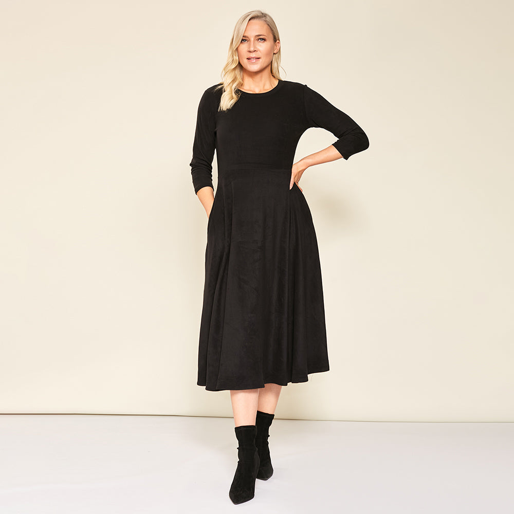 Aubree Dress (Black) - The Casual Company