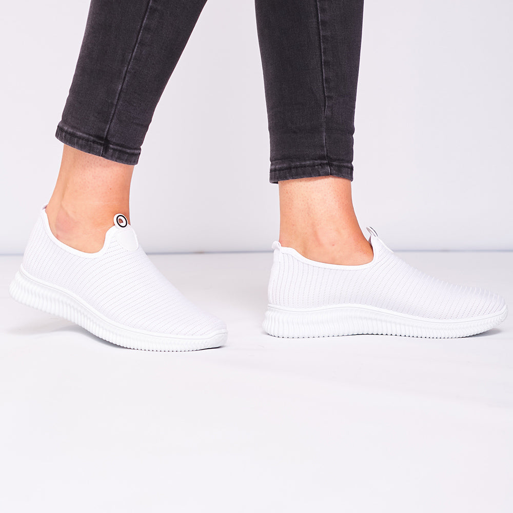 Abby Trainers (White) - The Casual Company