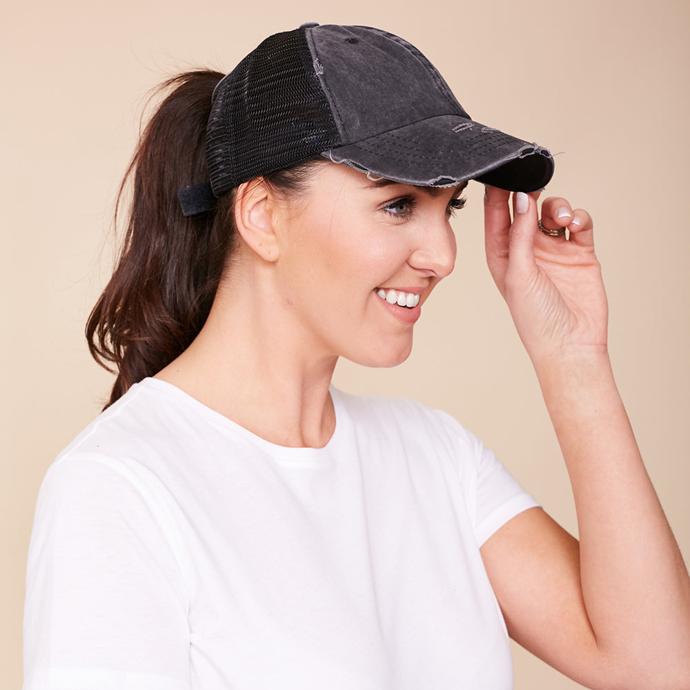 Bali Vintage Hat (Black) - The Casual Company