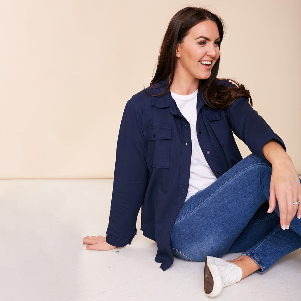 Jodie Jersey Shirt (Navy)