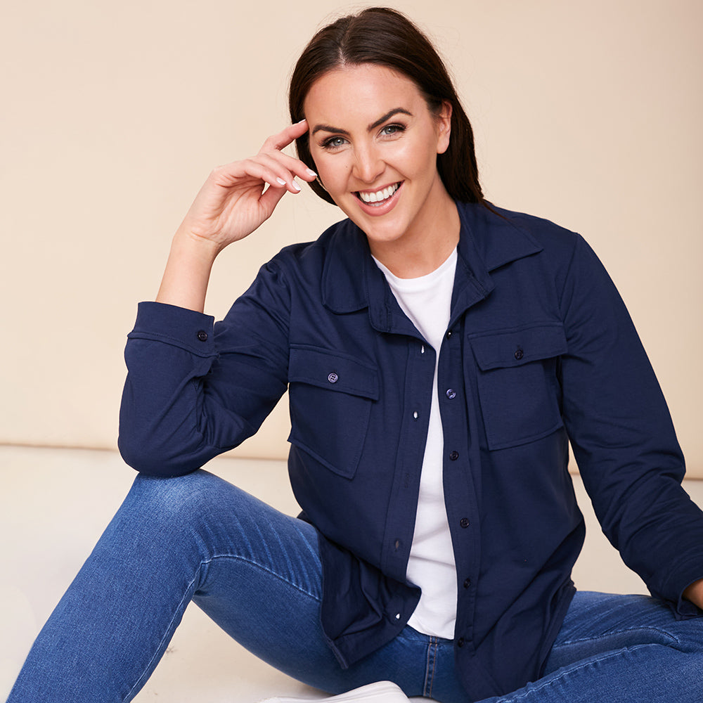 Jodie Jersey Shirt (Navy)