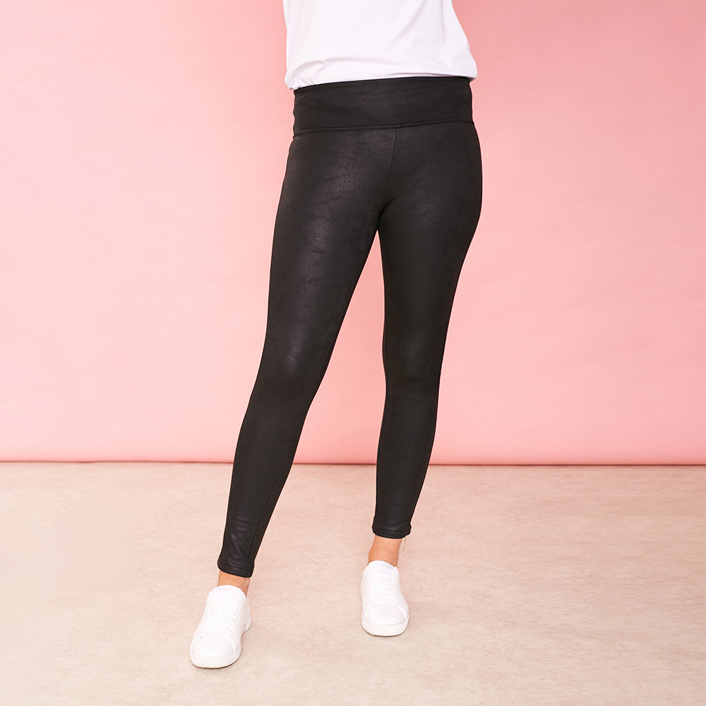 Ellie Leather Legging (Black)