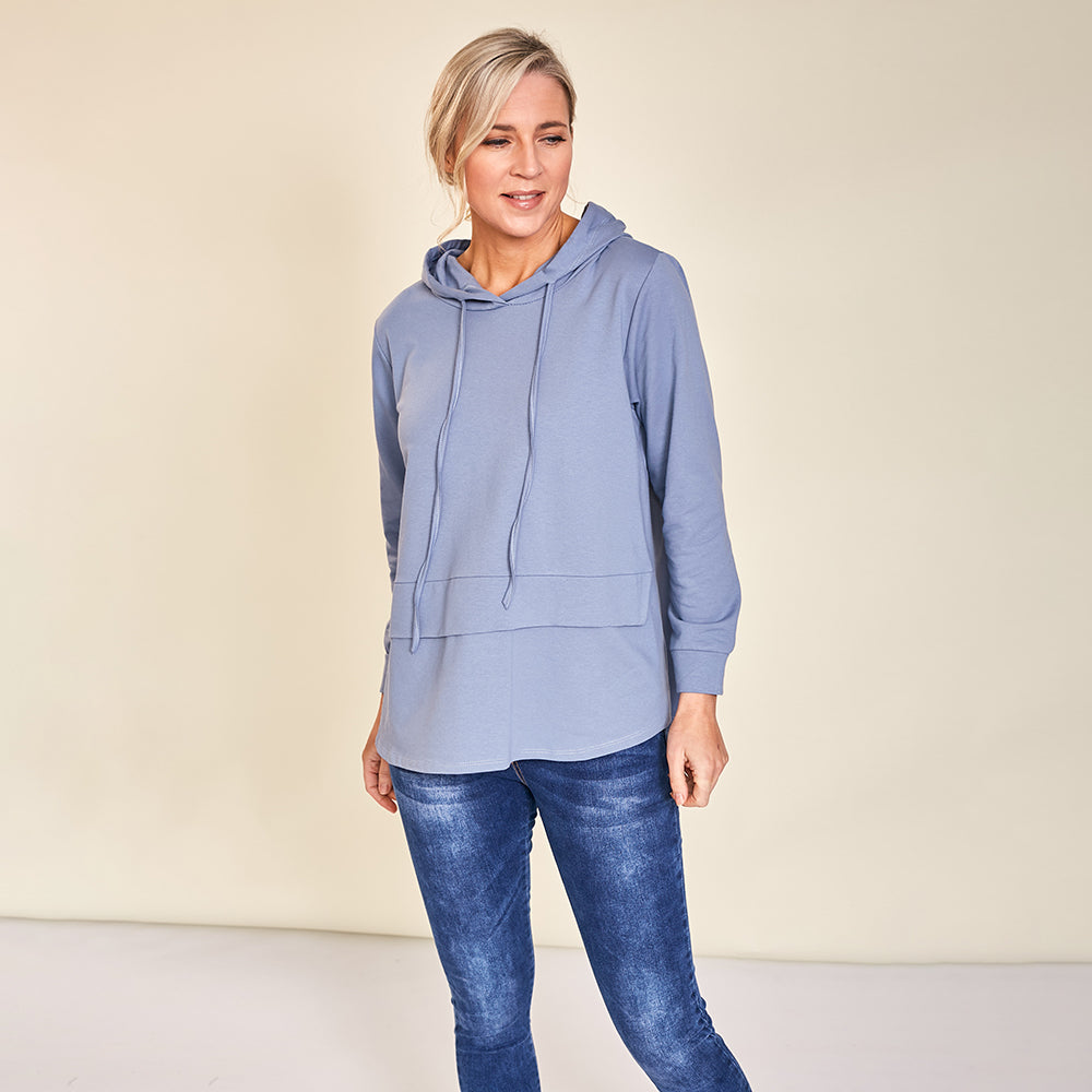 Aria Hoody (Denim) - The Casual Company