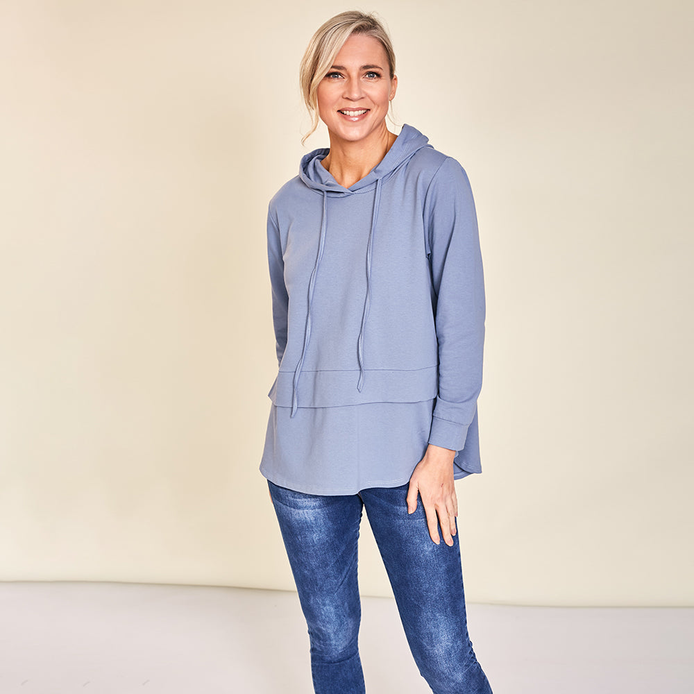 Aria Hoody (Denim) - The Casual Company