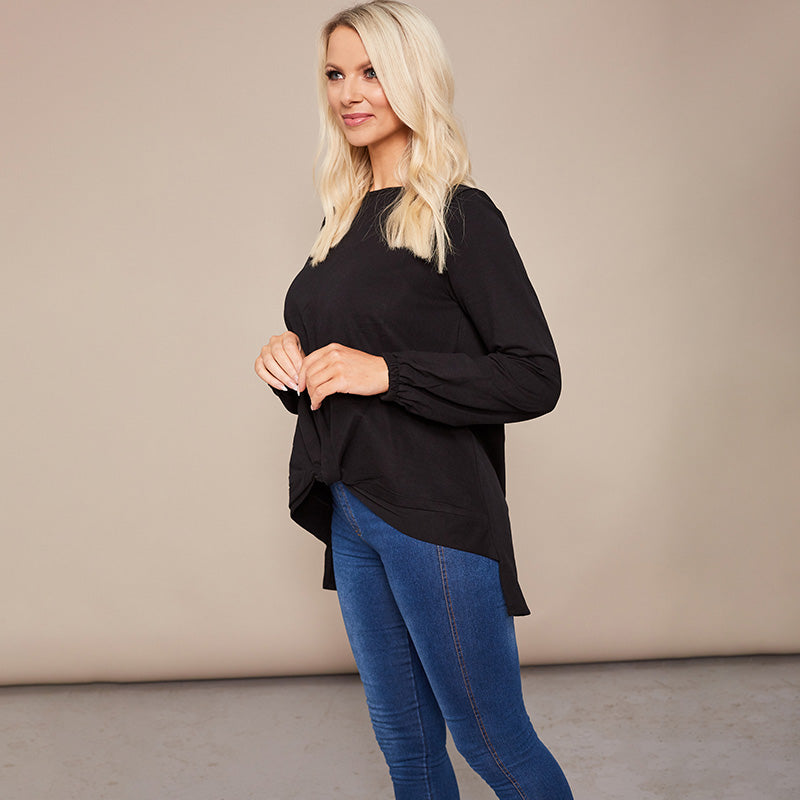 Joanne Knot Jumper Black