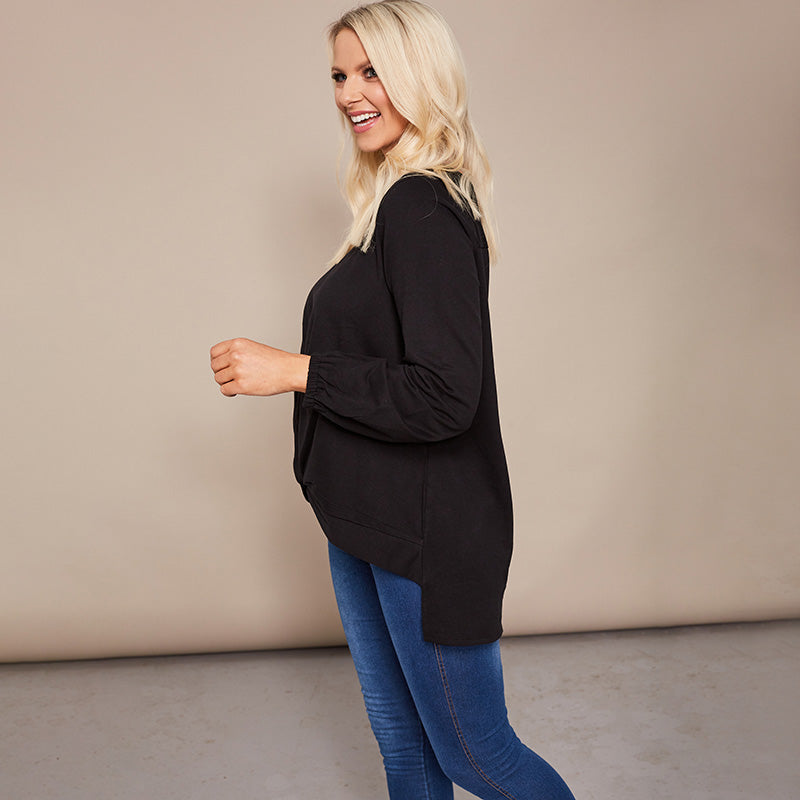 Joanne Knot Jumper Black