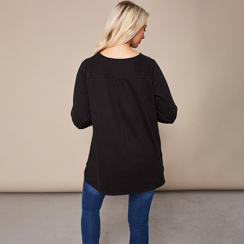 Joanne Knot Jumper Black