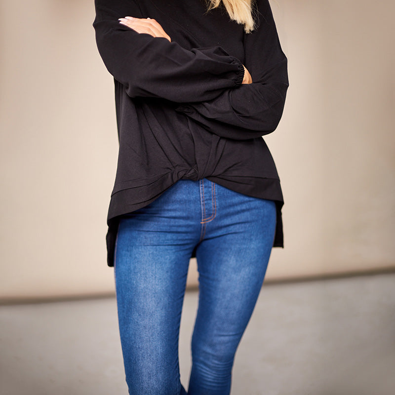 Joanne Knot Jumper Black